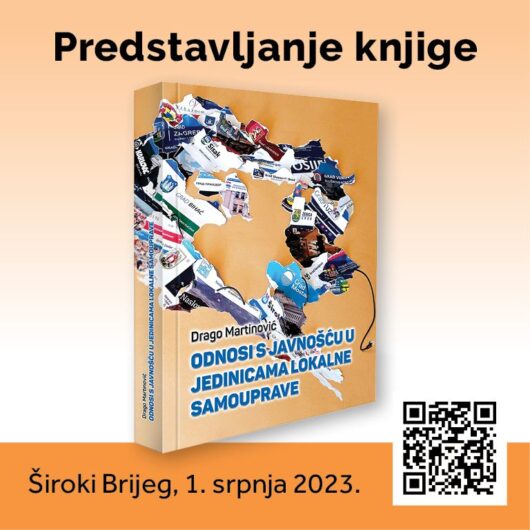 Predstavljanje knjige „Odnosi s javnošću u jedinicama lokalne samouprave“ autora dr. sc. Drage Martinovića